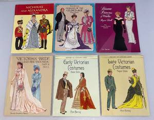 1990s  Collectible Paper Doll Books Including Princess Diana And More