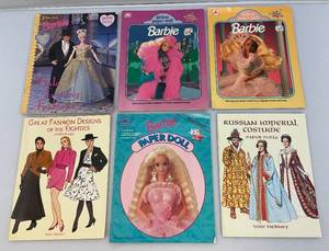 1990s  Collectible Paper Doll Books Including Barbie And More