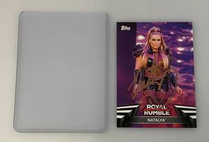 Autographed Topps Royal Rumble NATALYA Wrrestling Card (In Protective Sleeve)