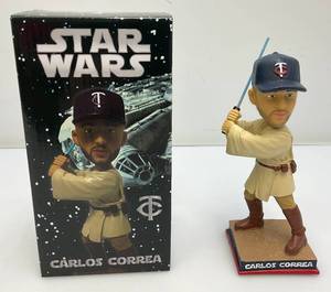 Carlos Correa 7 STAR WARS Jedi Bobblehead (New Old Stock)