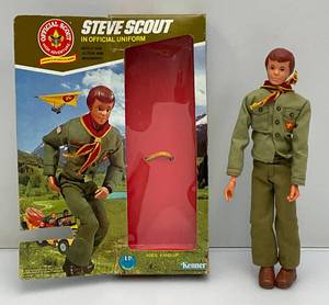 1974 VERY RARE (STEVE SCOUT) Boy Scout Action Figure In Original Box