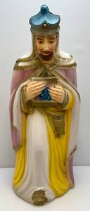 1960s Vintage 35 Wise Man Blow Mold (Has Light) Hole In Foot