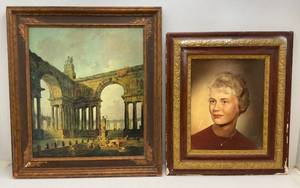 Two old Framed Pictures One is Original Oil