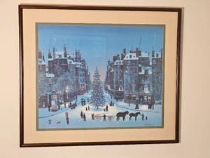 The Lighted Christmas Tree � Framed Print by Michel Delacroix