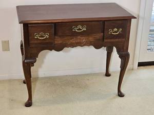 Mahogany Queen Anne Lowboy and