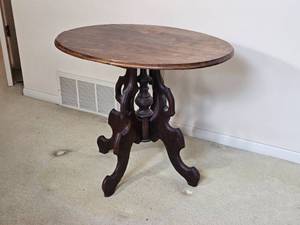 Antique Oak East Lake Parlor Table