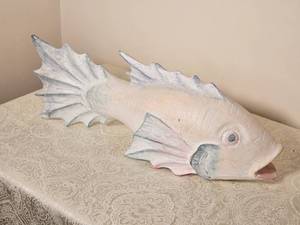 Charming Wooden Tropical Fish Figure