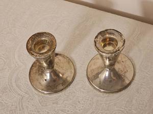 Duchin Creations Weighted Sterling Candle Sticks