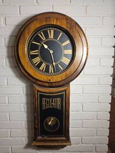 Contemporary Regulator Wall Clock No Glass