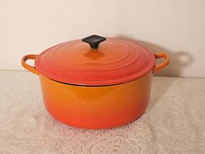 Flame Orange Le Creuset Dutch Oven E