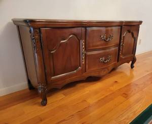 Bassett Cherry French Provincial Sideboard