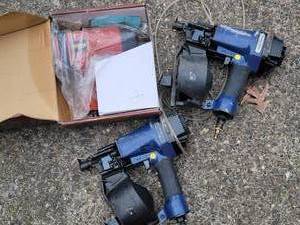 Central Pneumatic Roofing Nailer Guns plus Wel-Bilt Impact Wench