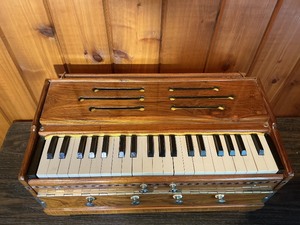 Vintage Wooden Harmonium  Tabletop Pump Organ