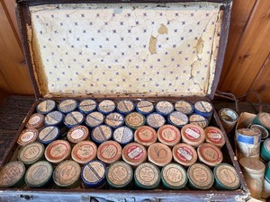 collection of vintage Edison Blue Amberol cylinder records