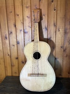 Handmade Folk Art String Instrument  Primitive Guitar Style Piece