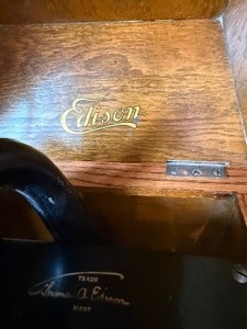 Early Edison cylinder phonograph, likely an Edison Standard