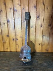 Primitive Handmade Gourd String Instrument  Folk Art Musical Piece