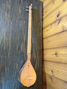 Decorative Long-Neck Folk String Instrument