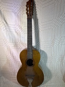 Vintage 9-String Parlor Acoustic Guitar  Rare Configuration  ProjectRepair or art