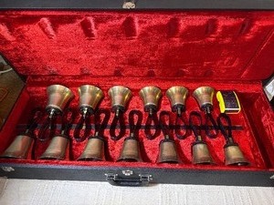 Schulmerich 12-Bell Handbell Set w Case  Full Chromatic Octave  Church Choir Quality