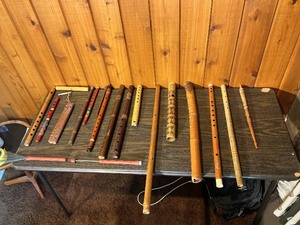 Vintage Flute & Recorder Lot  Wooden, Bamboo & Folk Wind Instruments