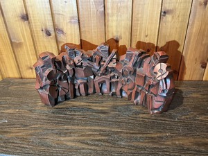 Cast Stone Brutalist Musician Sculpture & Carved Elephant Figure Lot
