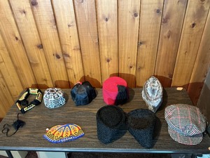 Assorted Vintage & Ethnic Hats Collection  Fez, Fur, Wool & Beaded Styles (10 Pieces)