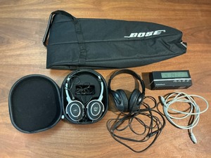 Bose Speaker Carry Case, Headphones & Electronics Accessories Lot