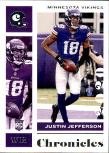2020 Panini Chronicles - Justin Jefferson #62 Rookie Card Minnesota Vikings