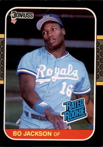 1987 Donruss Bo Jackson Rookie Card MLB and NFL Legend