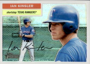 2005 Topps Heritage Ian Kinsler Refractor Rookie Card Serial #d 081556