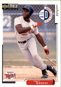 1998 Upper Deck Collectors Choice Torii Hunter #158 Rookie Card