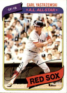 1980 Topps Carl Yastrzemski #720 Boston Red Sox MLB Hall of Fame