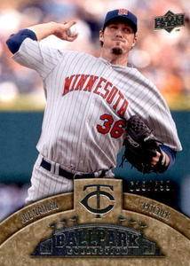 2008 Upper Deck Ball Park Collection Joe Nathan Serial #d 999