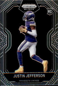 2020 Panini Chronicles Prizm Black Justin Jefferson Rookie Card