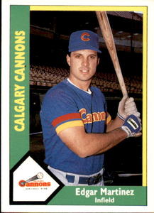 1990 Pacific Coast Minor League Card Edgar Martinez Rookie Card