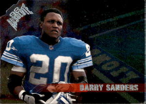 1998 Playoff Absolute Retail - Team Checklists Barry Sanders #10 NFL Hall of Fam