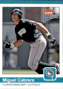 2004 Fleer Miguel Cabrera Rookie Card MLB Legend