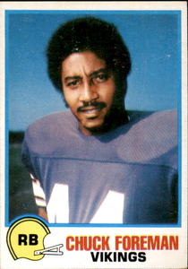 1978 Topps Chuck Foreman Vintage Football Card