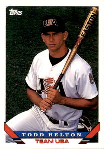 1993 Topps Todd Helton Rookie Card Hall of Fame Colorado Rockies Legend