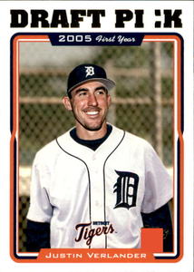 2005 Topps - Justin Verlander #677 Rookie Card MLB Legend Future Hall of Fame