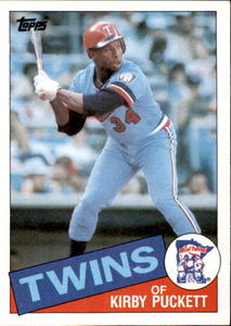 1985 Topps - Kirby Puckett #536 Minnesota Twins Legend Hall of Fame
