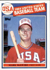 1985 Topps Mark McGwire Rookie Card MLB Legend Homerun King