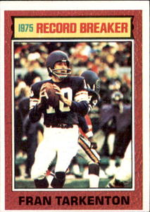 1976 Topps - Record Breaker Fran Tarkenton #7 Vintage Minnesota Vikings Card