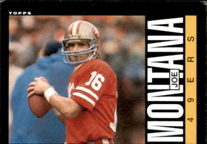 1985 Topps - Joe Montana #157 Vintage Football Card