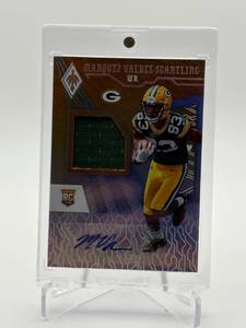 2018 Panini Phoenix - Rps Rookie Auto Jersey Marquez Valdes-Scantling #RJA-MS 199 (AU, MEM,2020 Panini Luminance - Bright Beginnings Jersey Card Rashan Gary Rookie RC)