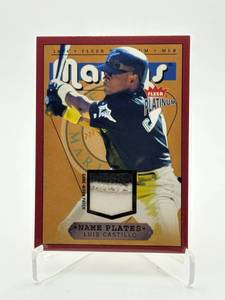 2004 Fleer Platinum Luis Castillo Game Used Jersey Card Twins Player