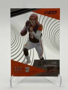 2020 Panini Chronicles - Clear Vision Rookies Joe Burrow #CV-1 (RC) Rookie Card