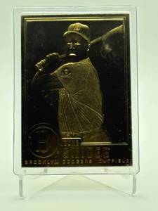 1996 Dansbury Gold Plated Card Duke Snider in Plastic Case 22kt MLB Legend