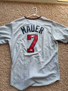 Joe Mauer Autographed Minnesota Twins Jersey, Authenticated by Beckett With On-Item Sticker and Certificate, Gray Jersey With Stitched Letters